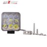 Allextreme EX9LFL2 Universal 9 LED Square Fog Light Flood Auxiliary Lamp for All Bikes Motorcycle Cars and SUV (27W, White Light, 2 PCS)