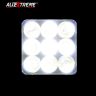 Allextreme EX9LFL1 Universal 9 LED Square Fog Light Flood Auxiliary Lamp for All Bikes Motorcycle Cars and SUV (27W, White Light, 1 PC)