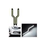 AllExtreme EXDRLZ2 White Zigzag Shape Car Daytime Running Light for All Cars (Set of 2)