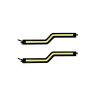 AllExtreme EXDRLZ2 White Zigzag Shape Car Daytime Running Light for All Cars (Set of 2)