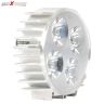 Allextreme EX4LED10 Universal 4 LED Extremely powerful Round Flood Fog Light/Lamp for All Bikes (Silver)