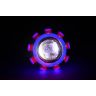 Allextreme Original Projector Lamp High Intensity Led headlight Lens projector (High beam, Low Beam,Flasher function) For - All Bikes (Blue Red Blue)