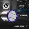 Allextreme EXBT102 BA9S LED Parking Light Super Bright 5 SMD Interior Pilot License Plate Dome Indicator Lamp Bulb for Car Bike and Motorcycle (3W, Blue, 2 PCS)