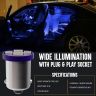 Allextreme EXBT102 BA9S LED Parking Light Super Bright 5 SMD Interior Pilot License Plate Dome Indicator Lamp Bulb for Car Bike and Motorcycle (3W, Blue, 2 PCS)