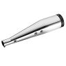 AllExtreme EX067 Black Tail Cobra Model Silencer with Glasswool Compatible for BS3 and BS4 Model Royal Enfield Bullet 350cc and 500cc (Chrome)