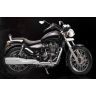 AllExtreme EX067 Black Tail Cobra Model Silencer with Glasswool Compatible for BS3 and BS4 Model Royal Enfield Bullet 350cc and 500cc (Chrome)