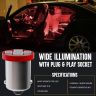 Allextreme EXSMD2R BA9S LED Parking Light Super Bright 5 SMD Interior Pilot License Plate Dome Indicator Lamp Bulb for Car Bike and Motorcycle (2W, Red, 2 PCS)