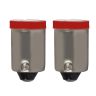 AllExtreme EXTT1R2 BA9S LED Parking Light Super Bright 4 SMD Car Interior License Plate Wedge Dome Trunk Dashboard Bulb for Car Bike and Motorcycle (1W, Red, 2 PCS)