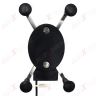 ALLEXTREME EXBM1PH Universal Mobile Mount Cell Phone Holder with USB Charger and 360 Rotation for Motorcycles & Bikes (Black)