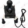 ALLEXTREME EXBM1PH Universal Mobile Mount Cell Phone Holder with USB Charger and 360 Rotation for Motorcycles & Bikes (Black)