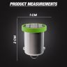 Allextreme EXTG9S3 BA9S LED Parking Light Super Bright 8 SMD Car Interior License Plate Wedge Dome Trunk Dashboard Bulb for Car Bike and Motorcycle (3W, Green, 2 PCS)