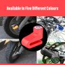AllExtreme EXMDBLM Mini Anti Theft Disc Brake Security Lock for Bicycle and Motorcycle (Maroon)