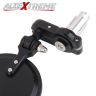 AllExtreme EXBECM2 Side Rear View Convex Mirrors Set (Set of 2, Black)