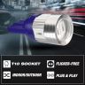 Allextreme EXT106B Universal T10 LED Parking Light 6 SMD Super Bright Interior Pilot License Plate Dome Indicator Lamp Bulb for Car Bike and Motorcycle (2W, Blue, 2 PCS)