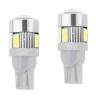 Allextreme EXT106W Universal T10 LED Parking Light 6 SMD Super Bright Interior Pilot License Plate Dome Indicator Lamp Bulb for Car Bike and Motorcycle (2W, White, 2 PCS)
