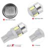 Allextreme EXT106W Universal T10 LED Parking Light 6 SMD Super Bright Interior Pilot License Plate Dome Indicator Lamp Bulb for Car Bike and Motorcycle (2W, White, 2 PCS)