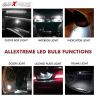 Allextreme EXT106W Universal T10 LED Parking Light 6 SMD Super Bright Interior Pilot License Plate Dome Indicator Lamp Bulb for Car Bike and Motorcycle (2W, White, 2 PCS)