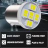 Allextreme EXSMD2W BA9S LED Parking Light Super Bright 5 SMD Interior Pilot License Plate Dome Indicator Lamp Bulb for Car Bike and Motorcycle (2W, White, 2 PCS)