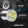Allextreme EXSMD2W BA9S LED Parking Light Super Bright 5 SMD Interior Pilot License Plate Dome Indicator Lamp Bulb for Car Bike and Motorcycle (2W, White, 2 PCS)