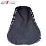 Allextreme PU Leather Bike Seat Cover Thick Cushioning Anti-Slip Water-Resistant Shock Absorbent with Brand Name Design for Royal Enfield