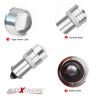 Allextreme EXBA9SW5 BA9S LED Parking Light Super Bright 2 SMD Car Interior License Plate Wedge Dome Trunk Dashboard Bulb for Car Bike and Motorcycle (1W, White, 2 PCS)