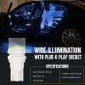 Allextreme EXT102B Universal T10 LED Parking Light Super Bright Interior Pilot License Plate Dome Indicator Lamp Bulb for Car Bike and Motorcycle (1W, Blue, 2 PCS)