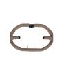 AllExtreme EXHLGR Heavy Duty Metal Leg Guard Front Bike Safety Crash Bar with Wrapped Brown Rope Compatible with BS3 and BS4 Model 350cc and 500cc