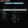 Allextreme EX80LF1 80 LED Fog Light Bar Off Road Driving Flood and Spot Combo Lamp for Jeep ATV SUV Truck Car Boat (240W, White Light, 1 PC)