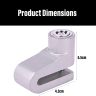 AllExtreme EXMDC1 Heavy Duty Disc Brake Lock Anti Theft Stainless Steel 8mm Pin Wheel Locking Security Lock for Bike and Motorcycle1(Color May Vary)