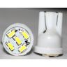 Allextreme 2pcs T10 Wedge 5-SMD 1206 Colouring 7000K LED Bulbs 194 168 175 2825 W5W 158 161 For License Plate Light, Parking Light,(White)