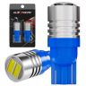 Allextreme EXV10CI 2 PcS Universal T10 LED Parking Light Ceramic 1W Super Bright Interior Pilot License Plate Dome Indicator Lamp Bulb for Car Bike and Motorcycle (Blue)