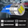 Allextreme EXV10CI 2 PcS Universal T10 LED Parking Light Ceramic 1W Super Bright Interior Pilot License Plate Dome Indicator Lamp Bulb for Car Bike and Motorcycle (Blue)