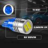 Allextreme EXV10CI 2 PcS Universal T10 LED Parking Light Ceramic 1W Super Bright Interior Pilot License Plate Dome Indicator Lamp Bulb for Car Bike and Motorcycle (Blue)