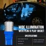 Allextreme EXV10CI 2 PcS Universal T10 LED Parking Light Ceramic 1W Super Bright Interior Pilot License Plate Dome Indicator Lamp Bulb for Car Bike and Motorcycle (Blue)