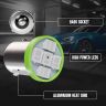 Allextreme EXSMD2G BA9S LED Parking Light Super Bright 5 SMD Interior Pilot License Plate Dome Indicator Lamp Bulb for Car Bike and Motorcycle (2W, Green, 2 PCS)