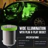 Allextreme EXSMD2G BA9S LED Parking Light Super Bright 5 SMD Interior Pilot License Plate Dome Indicator Lamp Bulb for Car Bike and Motorcycle (2W, Green, 2 PCS)