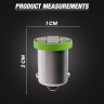 Allextreme EXSMD2G BA9S LED Parking Light Super Bright 5 SMD Interior Pilot License Plate Dome Indicator Lamp Bulb for Car Bike and Motorcycle (2W, Green, 2 PCS)
