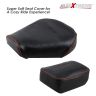 Allextreme Motorcycle Seat Cover PU Leather Anti Skid Split Water-Resistant Bike Cushion Compatible with All Motorcycles- (Silver, Model-11)