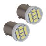 Allextreme EXTW9S3 BA9S LED Parking Light Super Bright 8 SMD Car Interior License Plate Wedge Dome Trunk Dashboard Bulb for Car Bike and Motorcycle (3W, White, 2 PCS)
