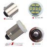 Allextreme EXTW9S3 BA9S LED Parking Light Super Bright 8 SMD Car Interior License Plate Wedge Dome Trunk Dashboard Bulb for Car Bike and Motorcycle (3W, White, 2 PCS)
