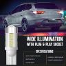 Allextreme EXT10SW Universal T10 LED Parking Light 10 SMD Super Bright Interior Pilot License Plate Dome Indicator Lamp Bulb for Car Bike and Motorcycle (3W, White, 2 PCS)