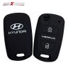 AllExtreme EX2KCHB Silicone Key Cover Remote Control Outer Shell Soft Fob Cover Case Protector Cool & Trendy Look (Black)