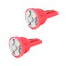Allextreme EXT10R2 Universal T10 LED Parking Light Super Bright Interior Pilot License Plate Dome Indicator Lamp Bulb for Car Bike and Motorcycle (2W, Red, 2 PCS)