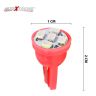 Allextreme EXT10R2 Universal T10 LED Parking Light Super Bright Interior Pilot License Plate Dome Indicator Lamp Bulb for Car Bike and Motorcycle (2W, Red, 2 PCS)