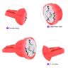 Allextreme EXT10R2 Universal T10 LED Parking Light Super Bright Interior Pilot License Plate Dome Indicator Lamp Bulb for Car Bike and Motorcycle (2W, Red, 2 PCS)