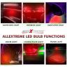 Allextreme EXT10R2 Universal T10 LED Parking Light Super Bright Interior Pilot License Plate Dome Indicator Lamp Bulb for Car Bike and Motorcycle (2W, Red, 2 PCS)