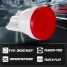 Allextreme EXLPLR2 Universal T10 LED Parking Light Super Bright Interior Pilot License Plate Dome Indicator Lamp Bulb for Car Bike and Motorcycle (2W, Red, 2 PCS)