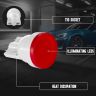 Allextreme EXLPLR2 Universal T10 LED Parking Light Super Bright Interior Pilot License Plate Dome Indicator Lamp Bulb for Car Bike and Motorcycle (2W, Red, 2 PCS)