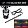 AllExtreme EXLPL053 Universal Licence Plate LED Light Strip with 48 SMD LEDs for Brake Stop Turn Signal (8 Inches, DC 12V, 8 Inch)