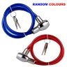 AllExtreme EXHBL1M Heavy Duty Multipurpose Cable Lock for Bike, Luggage, Helmet, Steel Keylock, Anti-Theft (Multicolor)